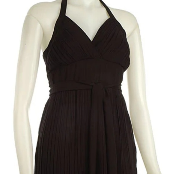 DRESS JONATHAN MARTIN DRESS BLACK WITH  WHITE DOTS - Picture 1 of 7